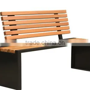 Modern Outdoor Furniture,Wooden Long Bench In Park thumbnail-6