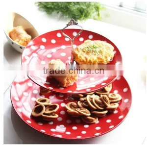 Porcelain/ceramic Three Layer Cake Stand thumbnail-1