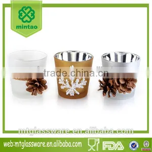 Christmas Theme Candle Holder With Decoration thumbnail-1