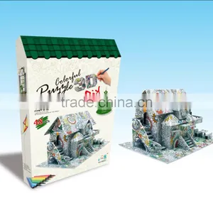 Newly-developed 3D Painting Paper Puzzle for Kids LT8882C thumbnail-1