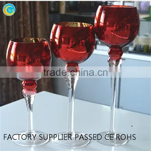 Tall Glass Candle Holders thumbnail-2