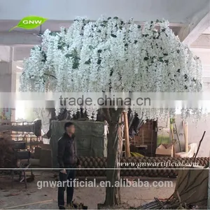 BTR150 GNW 9ft White Artificial Decorative Tree Branches With Big Artificial Magnolia Flower for Wedding Decoration thumbnail-4