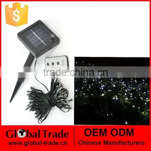G0053 100 LED Remote Control Solar Powered String Lights White LED Lights Garden Wedding Decoration thumbnail-1