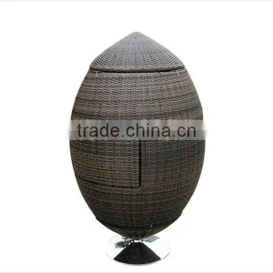 Creative Cute PE Rattan Garden Sofa Set for Outdoor Balcony and Garden Use thumbnail-1