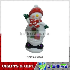 Christmas Snowman Decoration With Led Light thumbnail-1