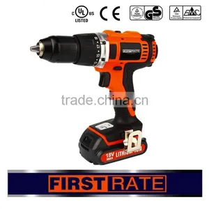 First Rate High Quality 10mm 13mm Li-ion 18V Swiss Military Cordless Drill thumbnail-1
