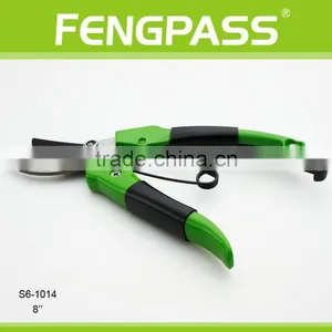 S6-1014 8'' PP +TPR Handle With Stainless Steel Classical Good Quality and Good Useful Garden Scissors thumbnail-4