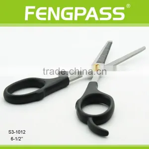 S3-1012 6-1/2" Inch 2CR13 Stainless Steel With ABS Handle Double Thinning Hair Cutting Scissors thumbnail-3