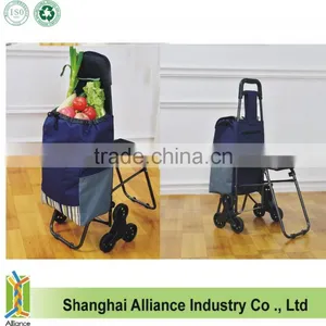 6 Wheels Folding Climb Stair Shopping Trolley / Stair Climber Shopping Trolley thumbnail-1
