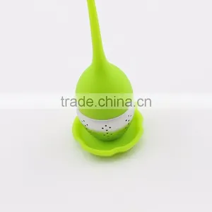 High Quality Metal Tea Infuser With Silicone Handle thumbnail-5
