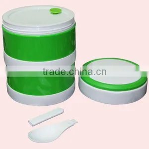 2 Layers Plastic School Lunch Box With Handle thumbnail-4