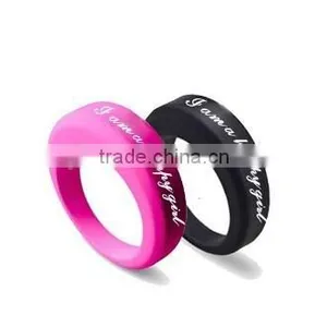 Wholesale Custom Design Fashion Different Color and Differant Shapes Silicone Wedding Ring thumbnail-1