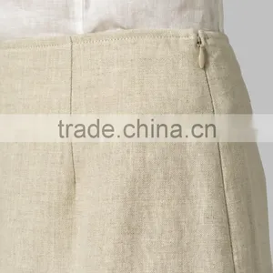 Blouse And Skirt Muslimah Linen Cotton Fabric Tank Top And Skirts Vintage Swing Wholesale Linen Suits thumbnail-6