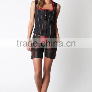 New Style Ladies Bavarian Lederhosen / Leather Short Pant thumbnail-1