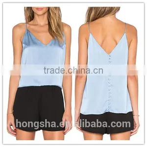 Ladies Bulk Silk Satin Blend Camisole Tops HST2193 thumbnail-1