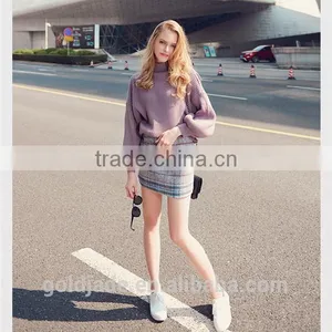 Fashion Woman Woolen Knitted Sweater Designs for Ladies thumbnail-5