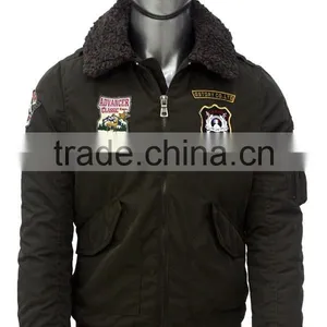 ALIKE Man Jacket With Fur Collar Winter Flight Jacket thumbnail-1