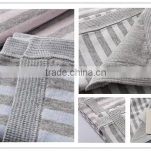 Cotton Towel Blanket For Baby, Baby Knitted Stripe Towel Blanket, Towel Blanket thumbnail-1