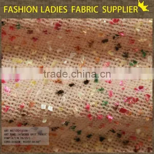 Hot Sales Ladies Fashion Fabric Acrylic Polyester Metallic Jacquard Fabric thumbnail-3