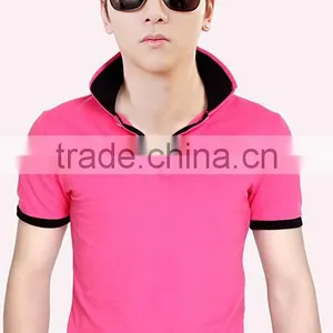 2015 Hot Sale Short Sleeeve Polo Shirts,cheap Dry Fit Polo Shirt for Men,pure Color Men's Polo thumbnail-5