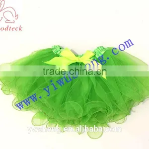 2016 Hot Sale Kid's Clothes Girl's Neon Green Pettiskirts thumbnail-1