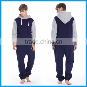 Best Cheap Unisex Adult Hooded Pajama Adult Onesie 100 Cotton thumbnail-1