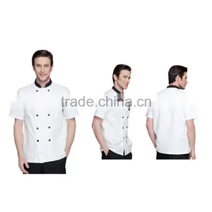 2016 Buttons up Chef Uniform Fabric Kitchen Cooking Clothes Wholesale thumbnail-1