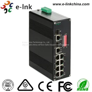 Hardened Unmanaged 8-port 10/100Base-TX (PoE) + 2-port 10/100/1000Base-TX/SFP Combo Ethernet Switch thumbnail-5