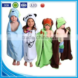 Competitive Price Cuddle Cotton Velour Custom Giraffe Baby Hooded Towels thumbnail-4