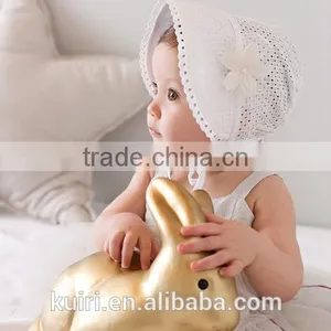 New Baby Lace Bonnet Hat Lacy Baby Girl Bonnet Hat Newborn Lace Ruffled Baby Bonnet thumbnail-5