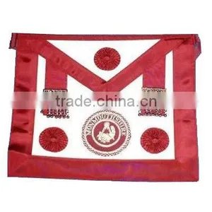 Masonic Apron,Lambskin Apron With Embroidery Badge,Apron With Sleeves thumbnail-1