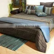 Assortment of Decorative Home Textiles, Quilts, Throws, Cushion Covers thumbnail-1