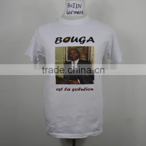 10 Years Factory Custom Cheap White Color Election Campaign T-shirts thumbnail-1