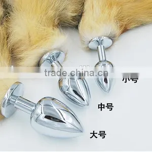 Funny Alternative Toys Men and Women With Metal Dog Tail Fox Tail Point Back Room Anal thumbnail-1