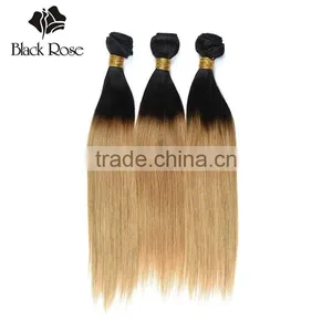 Black Rose Sew in Human Hair Weave Ombre Hair, 100% Ombre Human Braiding Hair Extensions thumbnail-2