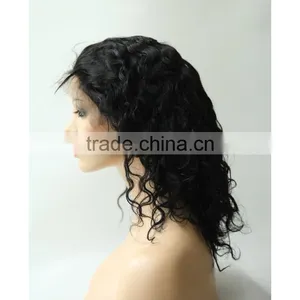 Black Rose Elastic Band Brazilian Hair Glueless Full Lace Wig, African Braided Human Hair Full Lace Wig thumbnail-4