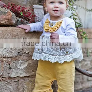 Top Selling Lace Ruffle Cotton Baby Wholesale Romper thumbnail-1