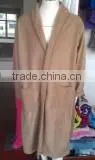 2014 Xinbo Khaki Coral Fleece Bathrobe thumbnail-1