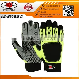 Mechanics Gloves Super Safety Work Impact Riggermen Hi-Vis Synthetic Leather thumbnail-2