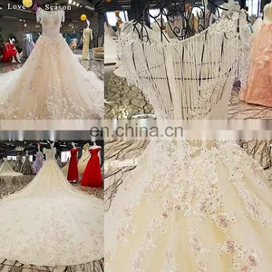 LS00263 2017 New Products Traditional Style Designer Long Train Lace Japanese Style Cocktail Wedding Dresses thumbnail-1