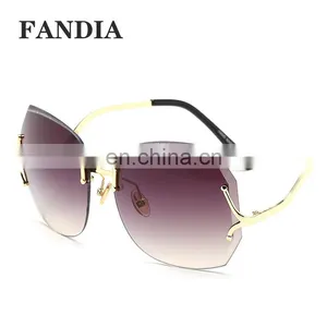 Mirror Pink UV400 Unique Flat Oculos De Sol Women Sun Glasses Sunglasses thumbnail-3