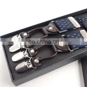 Wholesale Adult 6 Clips Men's Jacquard Suspenders More Colors Available thumbnail-4