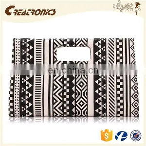 CR Famous Brand Manufacturer Irregularly Geometric Pattern Design Rectangle Popular Top Quality Ladies Dinner Party Handbags thumbnail-1