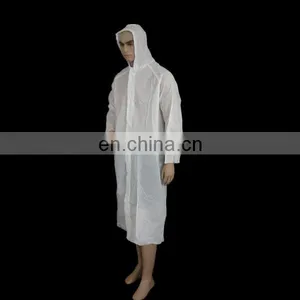 Disposable Nonwoven PE Plastic Rain Coat thumbnail-1