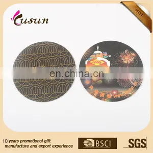 Promotional Round Absorbent Paper Drink Coaster Coffee Cup Coaster thumbnail-2