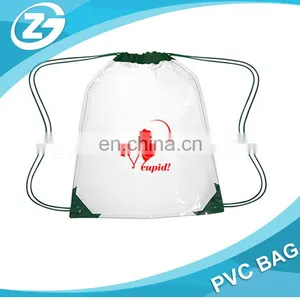 Cosmetic Packaging Promotion Custom Travel Cheap Clear PVC Drawstring Bags thumbnail-4