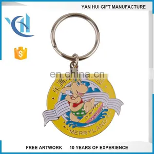 Custom Made Fancy Teardrop Locket Zinc Alloy Metal Keychain thumbnail-5