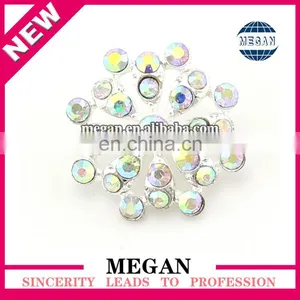 Rhinestone Flower Shaped Buttons for Bridal Accessories thumbnail-1