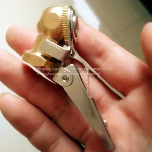 Brass Ball Head Air Chuck With Clip 8mm Tire Chucks AC-1/4 thumbnail-2
