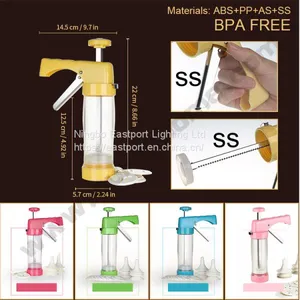 PLASTIC MANUAL COOKIE PRESS FOR DIY CK101 thumbnail-2